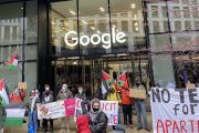 تقود مجموعة "لا تكنولوجيا للفصل العنصري" الاحتجاجات ضد شراكة جوجل مع الاحتلال (Social Media) 
