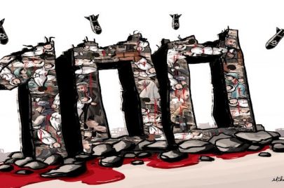 كاريكاتير لـ ميكائيل سيفتشي عن الـ 100 يوم الأولى من الحرب/ تركيا