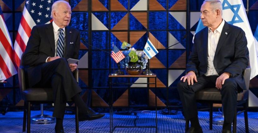 ابلغ بايدن نتنياهو بأنه قلق من عملية عسكرية إسرائيلية في جنوب غزة (GETTY)