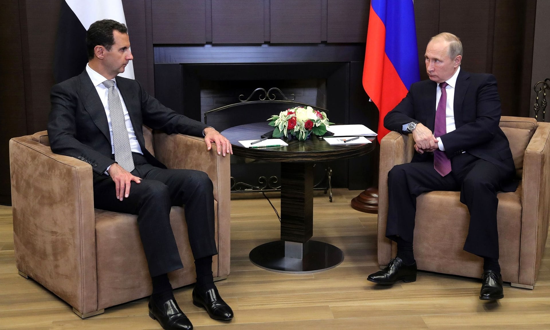 بشار الأسد التقى بوتين بسوتشي في 20 تشرين الثاني/نوفمبر الجاري (Shutterstock)