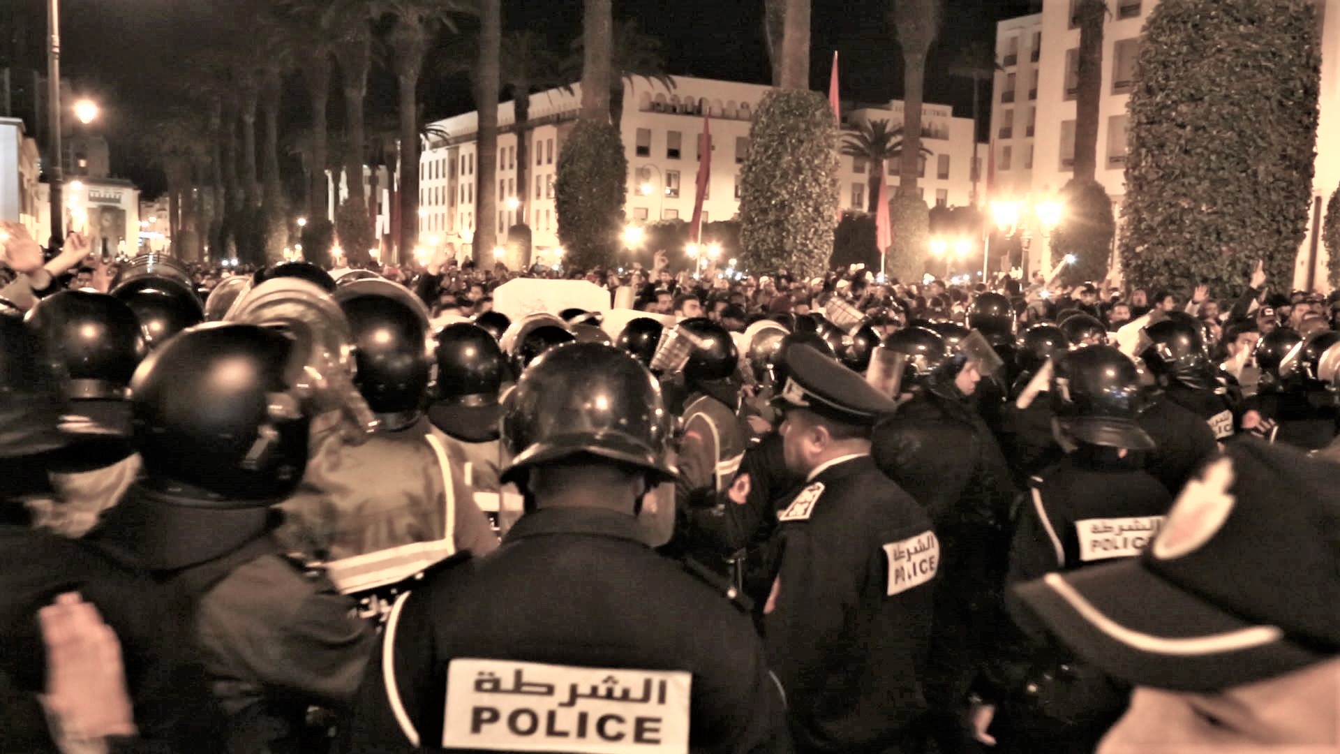 اعتصام الأساتذة المتعاقدين في المغرب