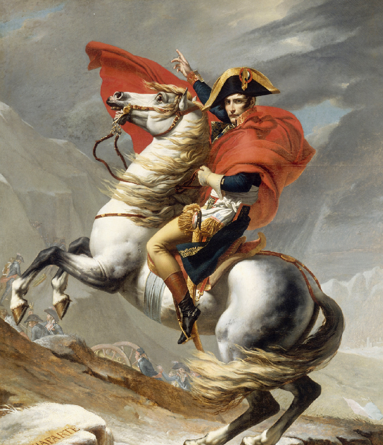 لوحة "نابليون عابرًا جبال الألب"