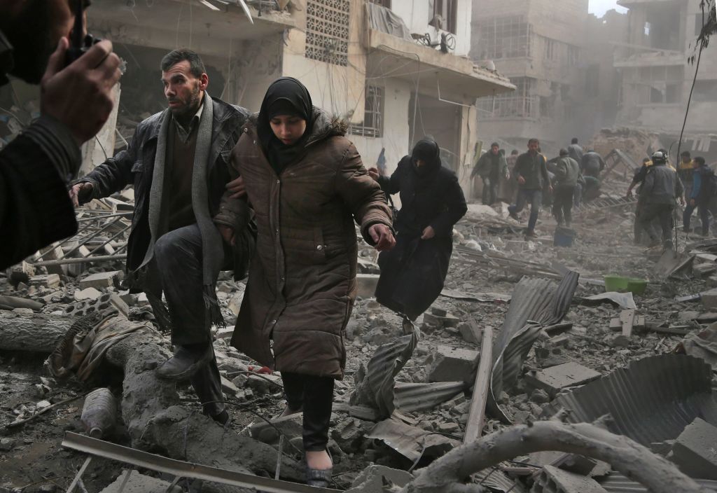 هجوم النظام السوري على الغوطة الشرقية، هو الأعنف منذ بدء الحرب السورية (عبدالمنعم عيسى/ أ.ف.ب)