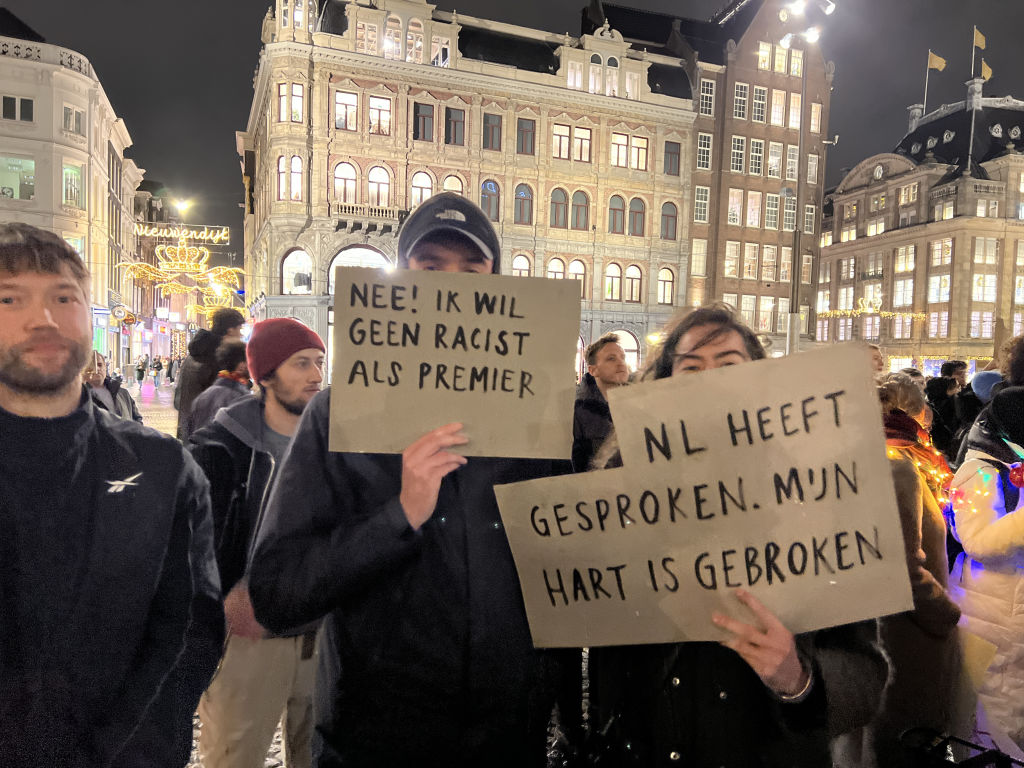 مظاهرة ضد اليمين المتطرف في هولندا