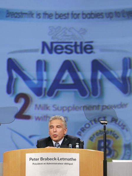 Chairman and CEO of Nestle, Peter Brabec