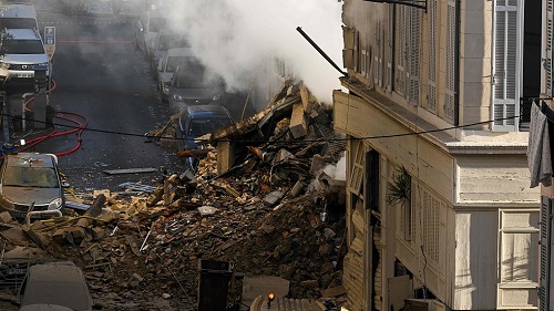 انهيار مبنى في مرسيليا