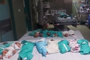 تم إجلاء الأطفال الخُدج بعد حصار القوات الإسرائيلية لمجمع الشفاء الطبي (الأناضول)