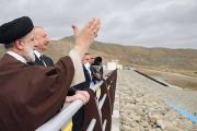 توجه الرئيس الإيراني للمنطقة لتدشين سد على الحدود الأذربيجانية (AFP)