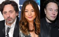 Sergey Brin, Nicole Shanahan and Elon Musk
