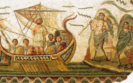 لوحة فسيفساء إغريقية لأوديسيوس 
