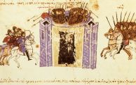 لوحة من مخطوطة بيزنطية تصور حصار عمورية