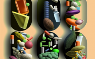 an image that represents essential nutritional supplements from the perspective of an AI bot like GPT-4