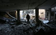قصفت طائرة مسيّرة مقرًا قديمًا لحركة فتح في مخيم بلاطة (Getty)