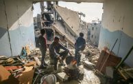 مشهد من الدمار الذي تسبب به العدوان الإسرائيلي على قطاع غزة