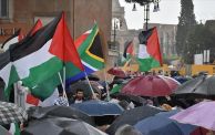 مظاهرة تضامنية مع قطاع غزة في روما 