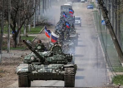 تحاول القوات الروسية السيطرة على شرق أوكرانيا (Getty)