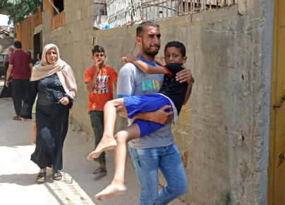 عدوان إسرائيلي مستمر على غزة لليوم الثاني (Getty)