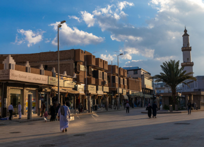 Shops in the souq area, Mecca province, Taïf, Saudi Arabia...