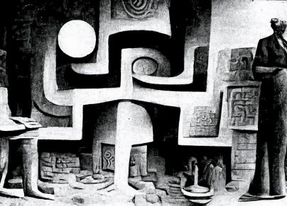 Create an image that visually represents the complex ideas of anthropologist Claude Lévi-Strauss, with a focus on his theories about mythologies. The image should incorporate elements of binary oppositions, structuralism, and the interconnectedness of human cultures. Use a combination of symbols and abstract imagery to convey the depth and intricacy of his thoughts, while maintaining a cohesive and engaging composition. This image will be used alongside an article discussing Lévi-Strauss's groundbreaking co
