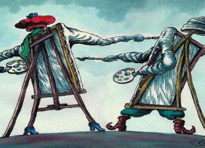 كاريكاتير لـ فلاديمير كازانفسكي/ أوكرانيا