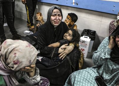 قصف المستشفى في غزة
