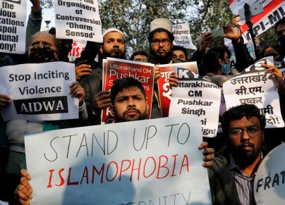 سجل خطاب الكراهية ضد المسلمين ارتفاعًا بعهد رئيس الوزراء مودي (رويترز)