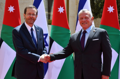 أول زيارة علنية لرئيس إسرائيلي إلى الأردن (Getty)