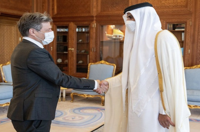 من زيارة وزير الاقتصاد الألماني إلى قطر (قنا)