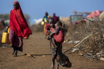 شبح المجاعة يخيم على الصومال (Getty)