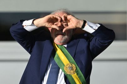 الرئيس البرازيلي لولا دا سيلفا خلال حفل التنصيب 