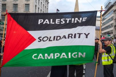 خلال مظاهرة في لندن