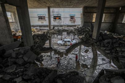 جانب من الدمار الذي خلّفه القصف الإسرائيلي على مدينة رفح