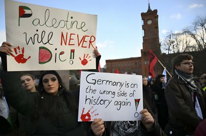 مظاهرة تضامنية مع غزة في برلين