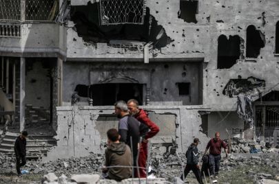 بيت مدمر في قطاع غزة