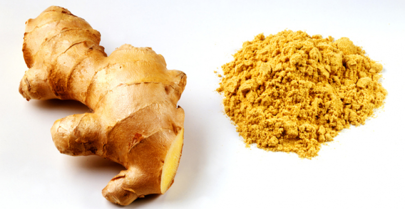 Ginger root and ginger powder 