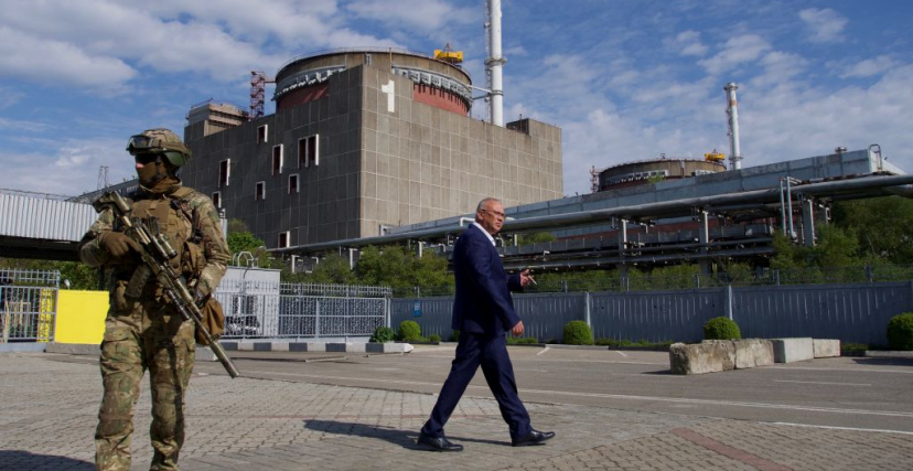 تسيطر روسيا على المحطة النووية من آذار/ مارس (Getty)