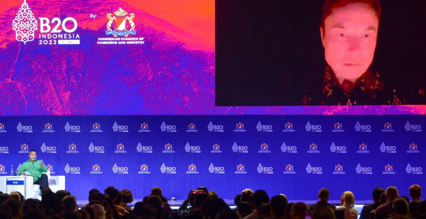 ماسك في قمة مجموعة العشرين في بالي
