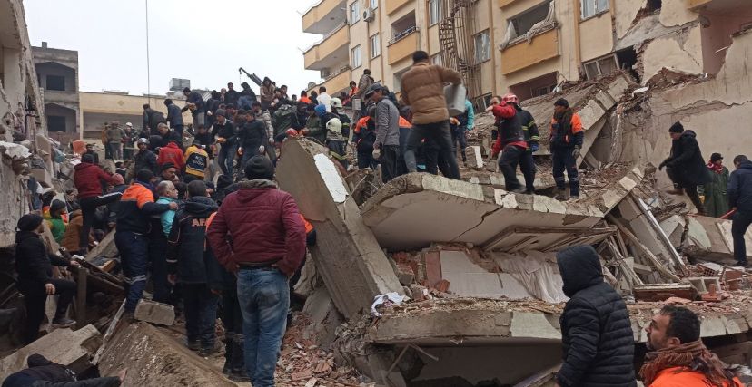الدمار الذي خلّفه الزلزال في مدينة غازي عنتاب