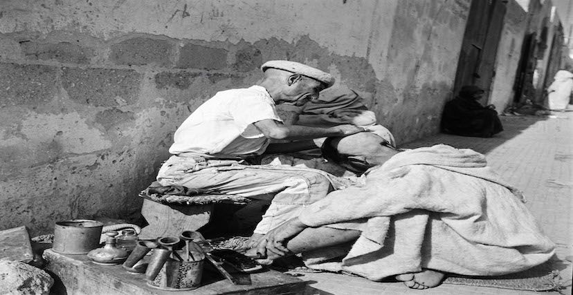 حلاق في الدار البيضاء عام 1945