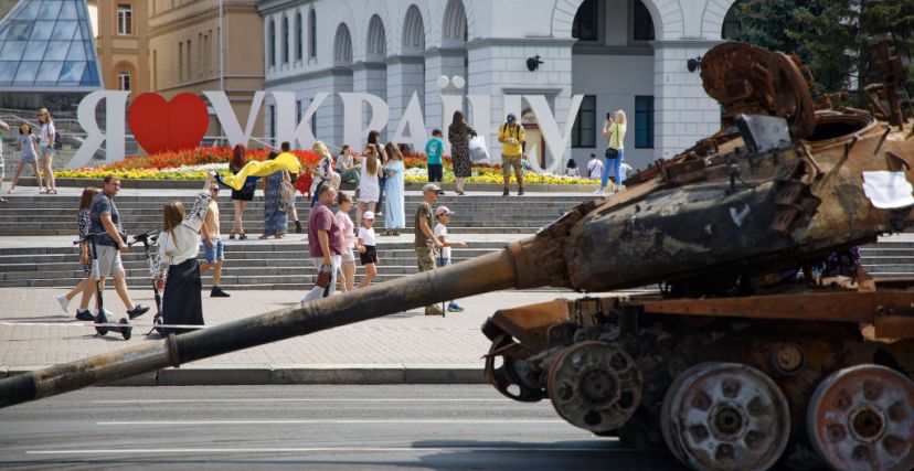 دبابة روسية مدمرة 