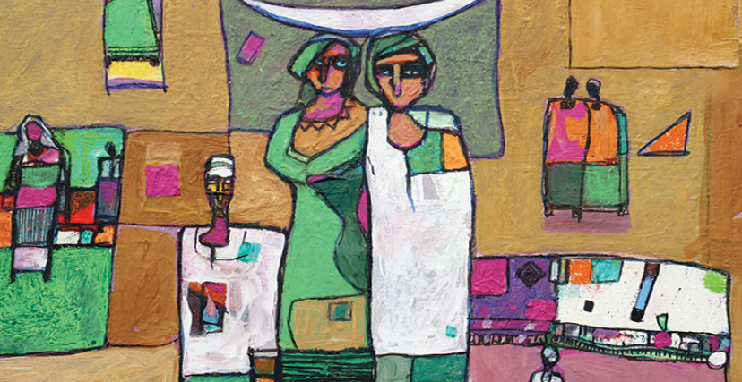 لوحة من معرض السودان أرض الألوان (كتارا)