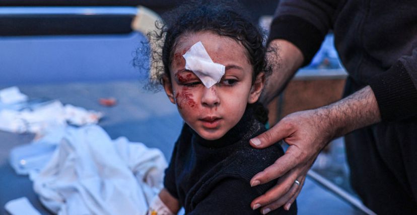 إصابة أطفال غزة