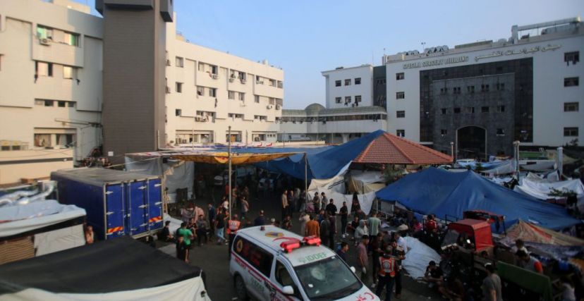 مجمع الشفاء الطبي في غزة