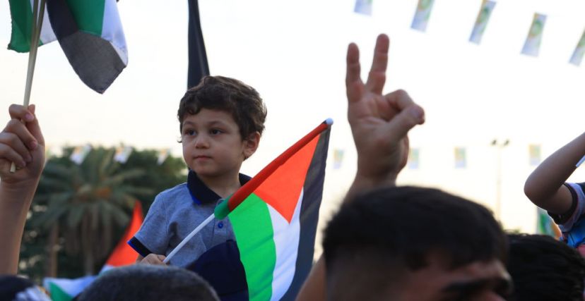 مظاهرة تضامنية مع غزة في بغداد