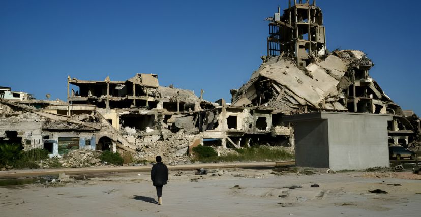 قصف الناتو لليبيا