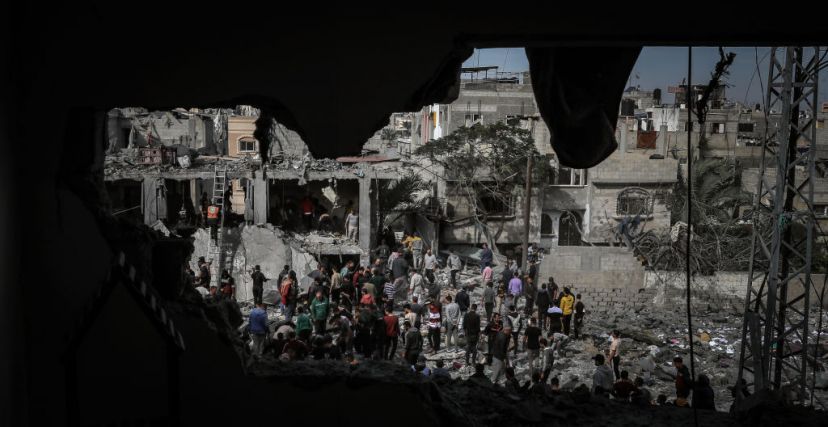 آثار الدمار الذي خلّفه القصف الإسرائيلي على غزة