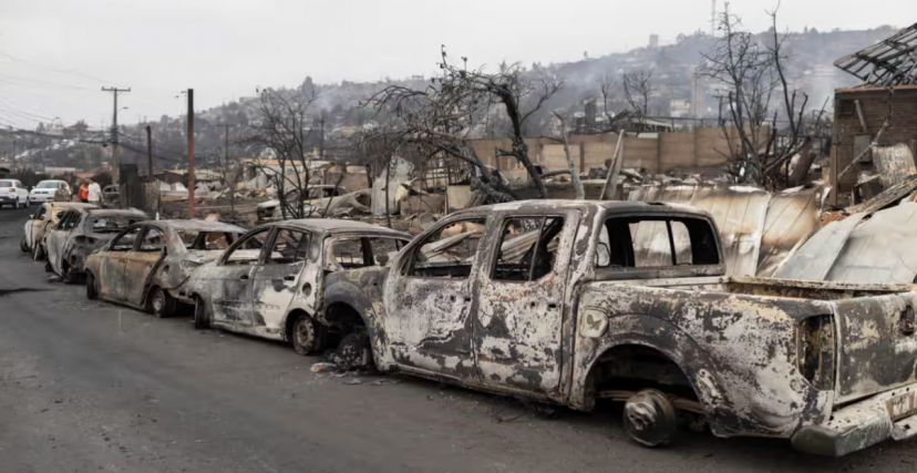 حرائق واسعة في غابات تشيلي ومقتل 112 شخصًا مع صعوبة احتواء الحريق