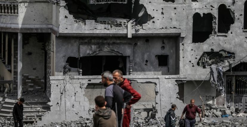 بيت مدمر في قطاع غزة