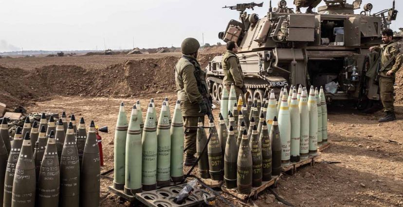 إهدار كبير في الذخائر المستعملة في الحرب على غزة (AFP)