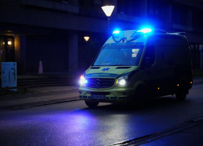 ambulance in Oerested in Copenhagen